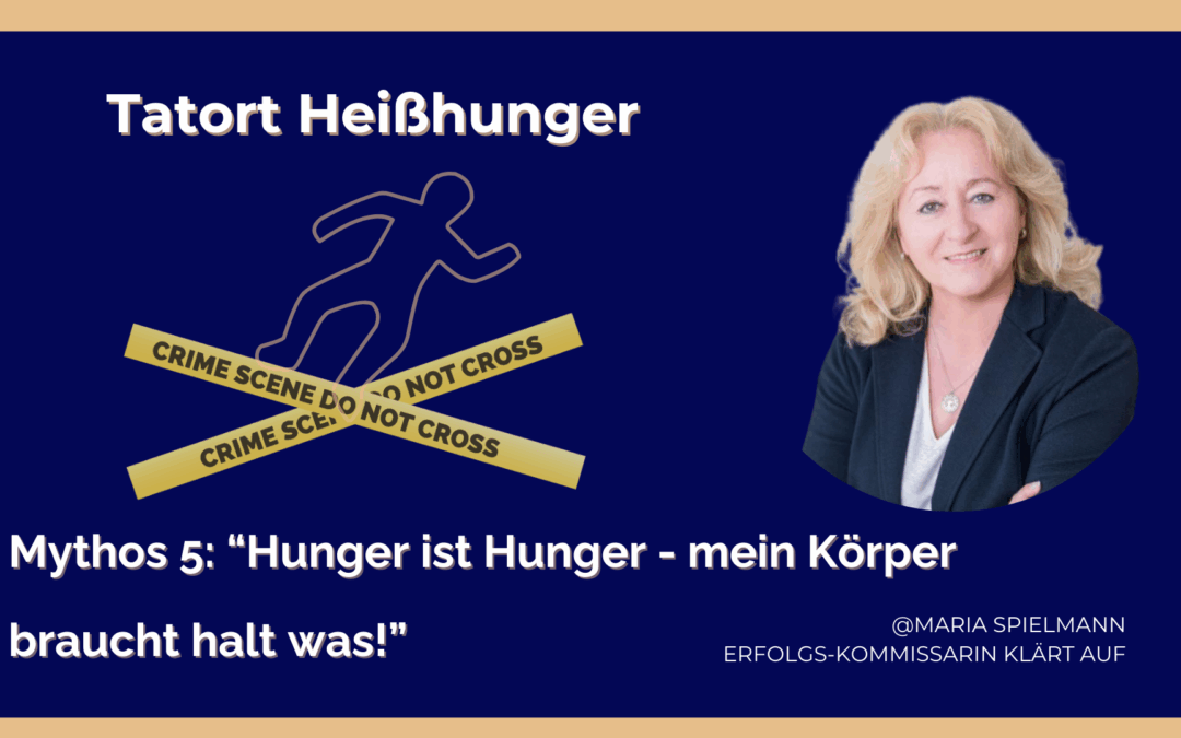 Mythos 5: Hunger ist Hunger – mein Körper braucht halt was!