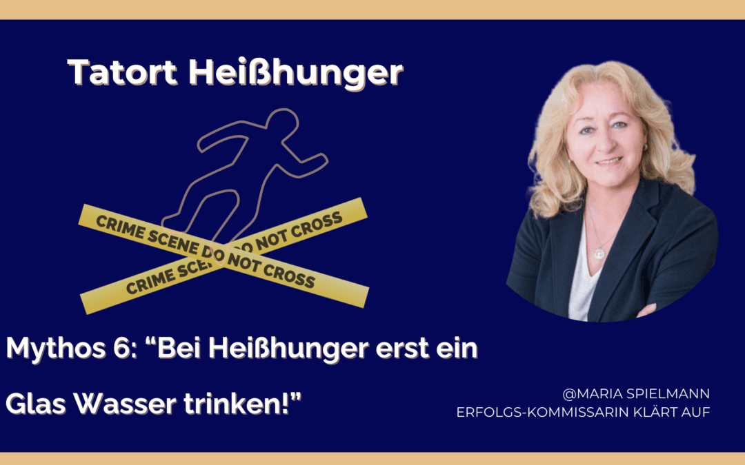 Mythos 6: Bei Heißhunger erst ein Glas Wasser trinken